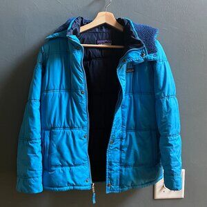 Patagonia Boys XL 14 Blue Puffer Jacket GUC